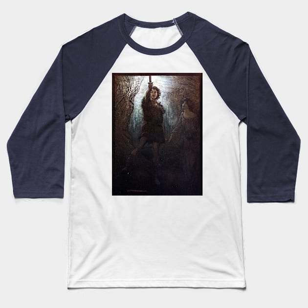 Siegmund the Walsung - The Rhinegold and the Valkyrie - Arthur Rackham Baseball T-Shirt by forgottenbeauty